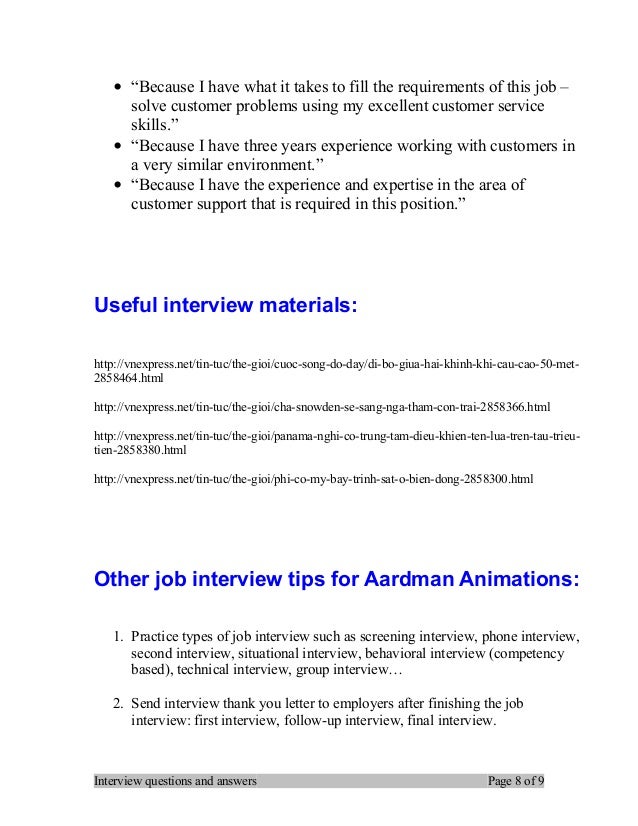 customer service interview tips