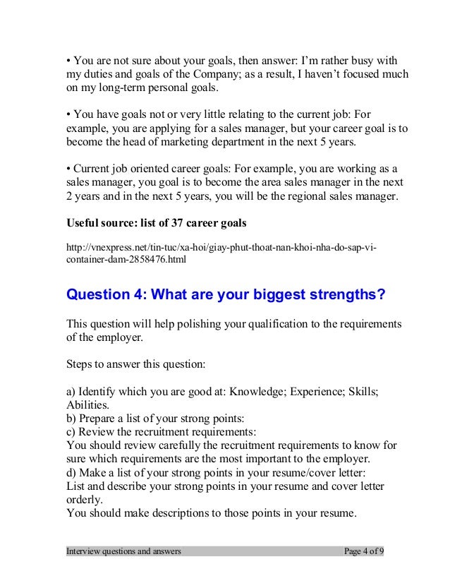 how to answer what are your career goals