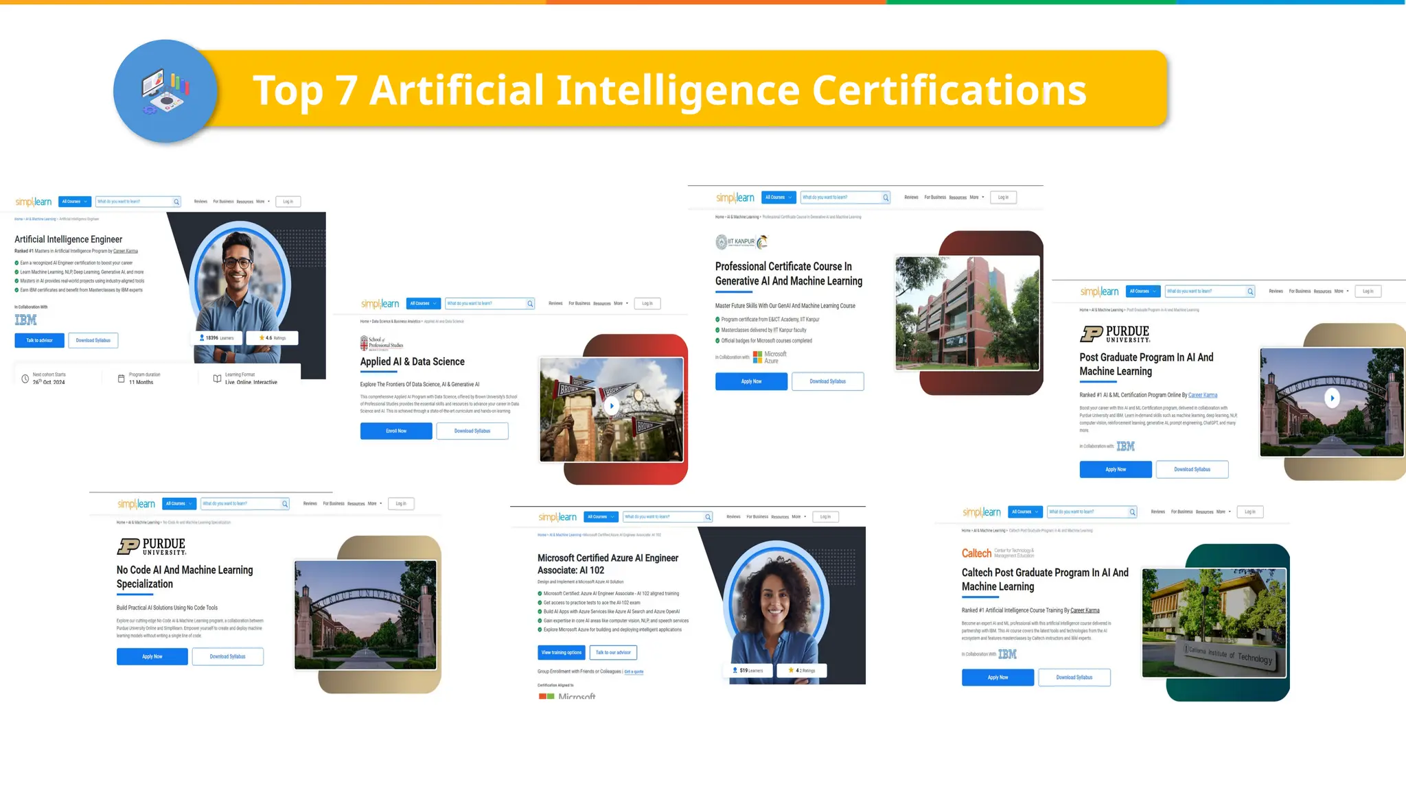 Top 7 Artificial Intelligence Certifications
 