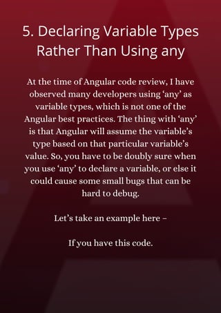 Top 7 Angular Best Practices to Organize Your Angular App | PDF