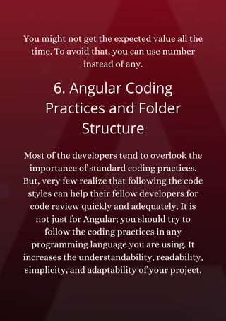 Top 7 Angular Best Practices to Organize Your Angular App | PDF