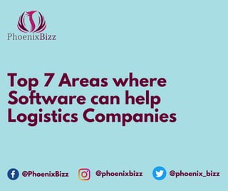 Top 7 Areas where Software help Logistics Companies