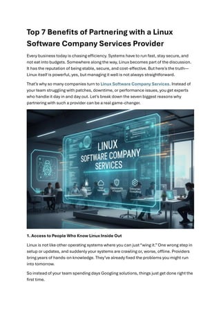 Linux Companies Top 7 Benefits of Partnering with a Linux Software Company Services ...