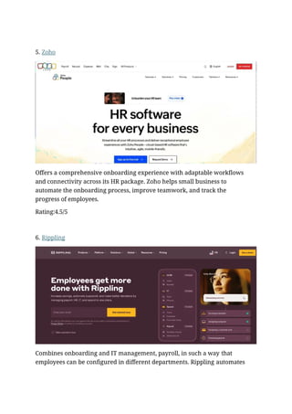 Top 7 Best Onboarding Software for Small Business in 2026 | PPTX
