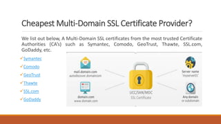 Top 7 Cheap Multi Domain SSL Certificate Providers PPT Top 7 Cheap Multi Domain SSL Certificate Providers PPT