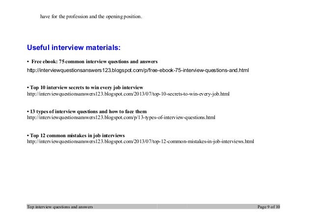 scenario interview questions and answers