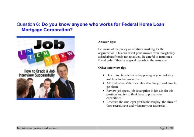 home loan interview questions