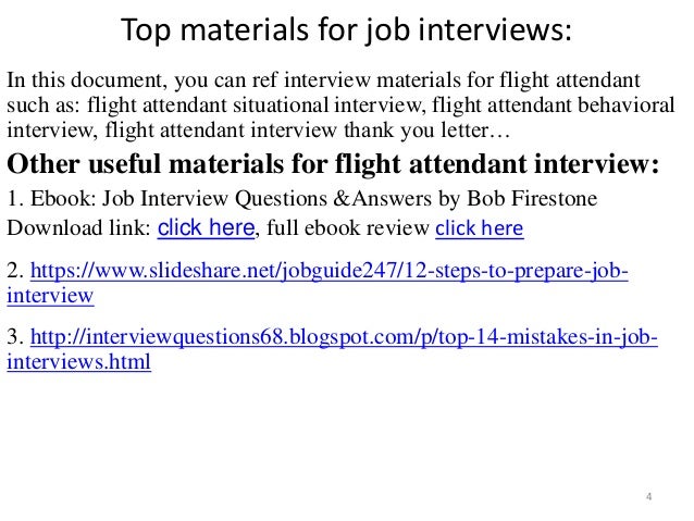 Top 10 flight attendant interview questions answers pdf