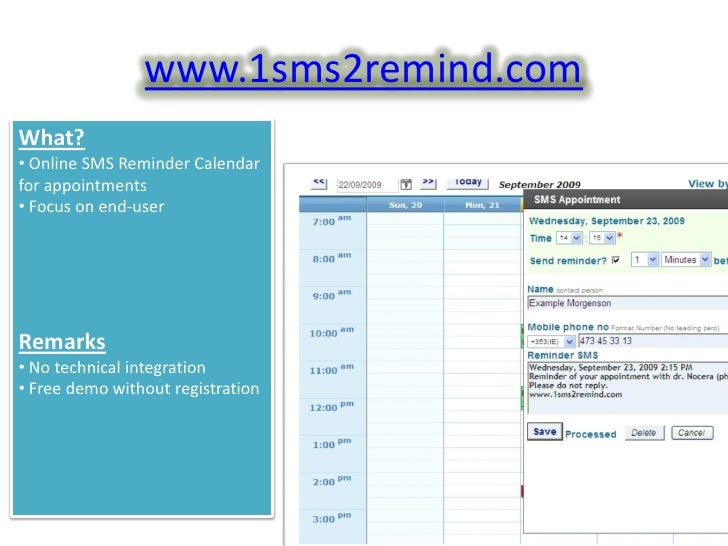 online appointment calendar
