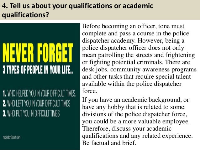 interview questions for 911 dispatcher