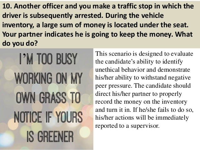 89 police interview questions and answers if