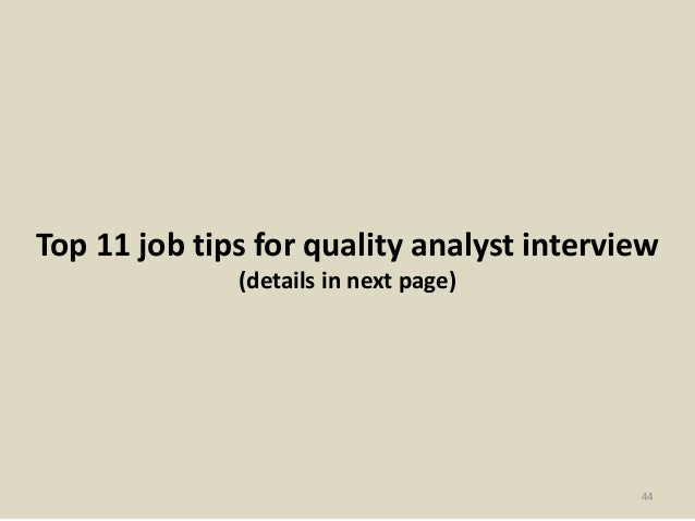 quality assurance analyst interview questions