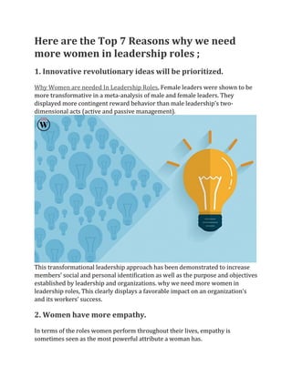 Top 7 Reasons why we need more women in leadership roles.pdf