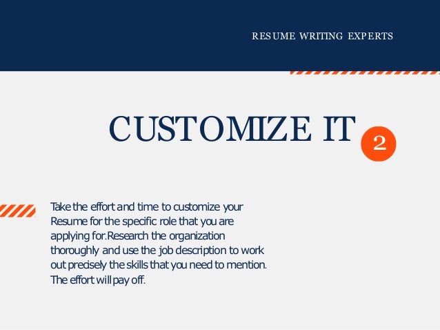 tips for creating a resumes