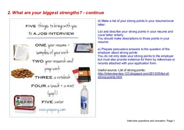 interview points