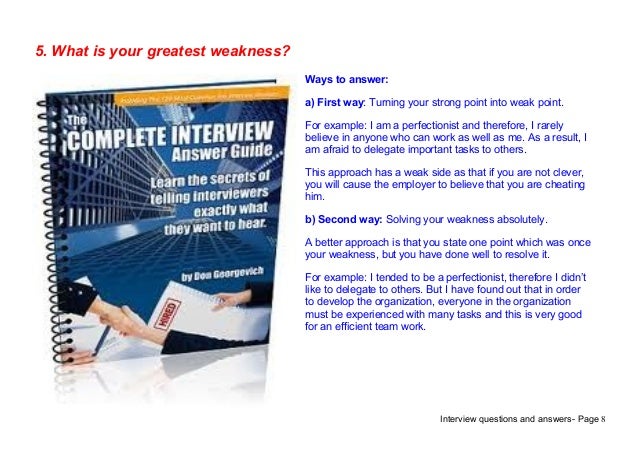 supervisor interview questions answers