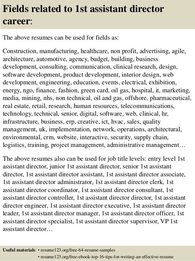 1st resumes