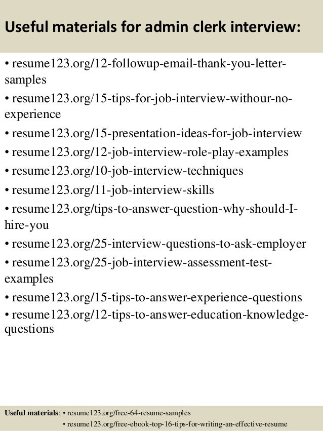 clerical assistant resumes