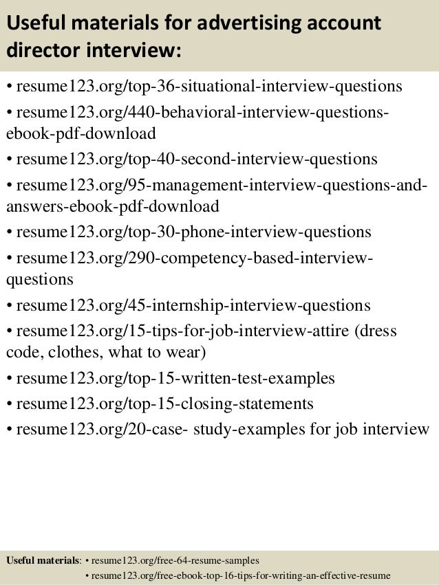 resume for advertising