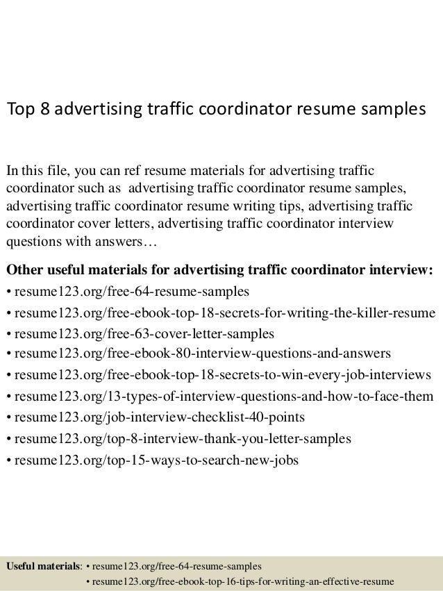 resume for advertising