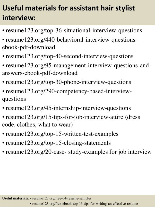 top 8 assistant hair stylist resume samples hairstylist resume sample