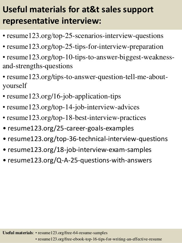 sales support resume