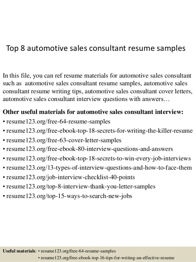 automotive sales resumes