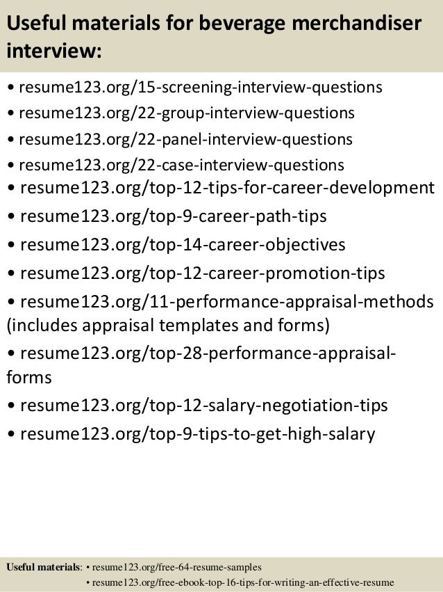 junior merchandiser resume
