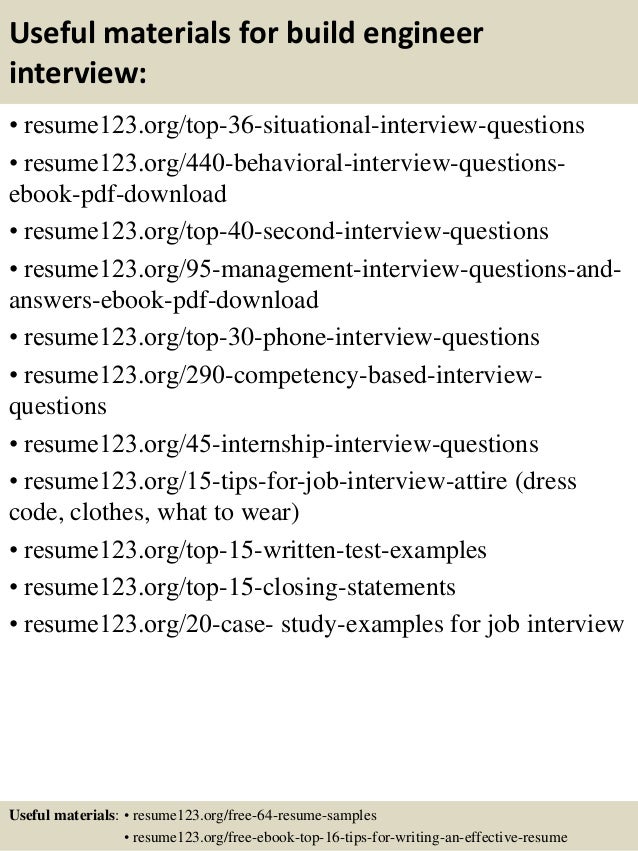 release engineer resumes