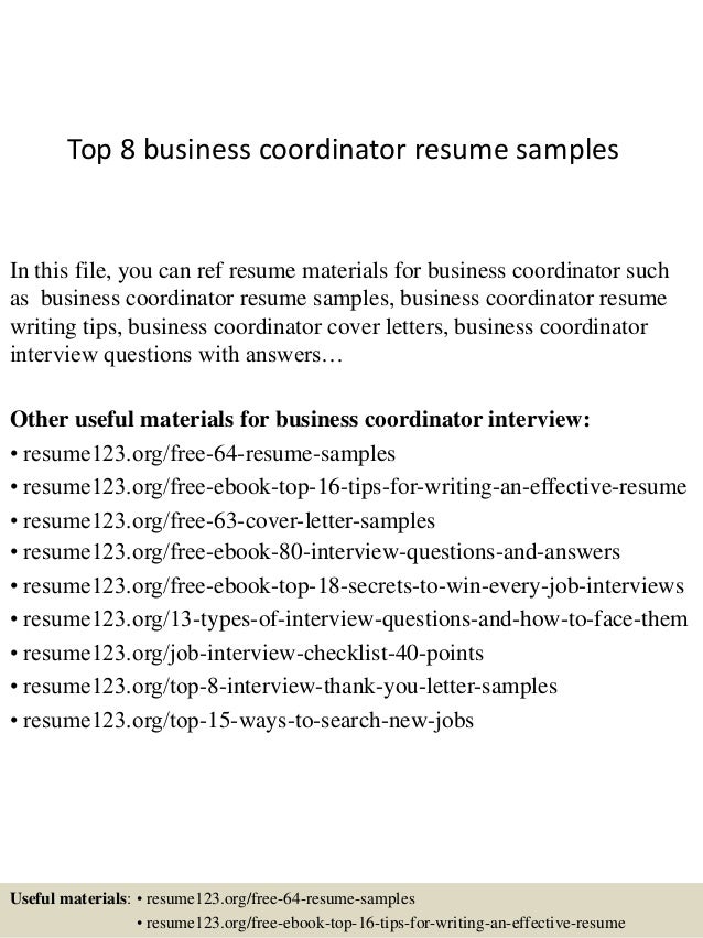 business coordinator cover letter barca fontanacountryinn com coordinator cover letter