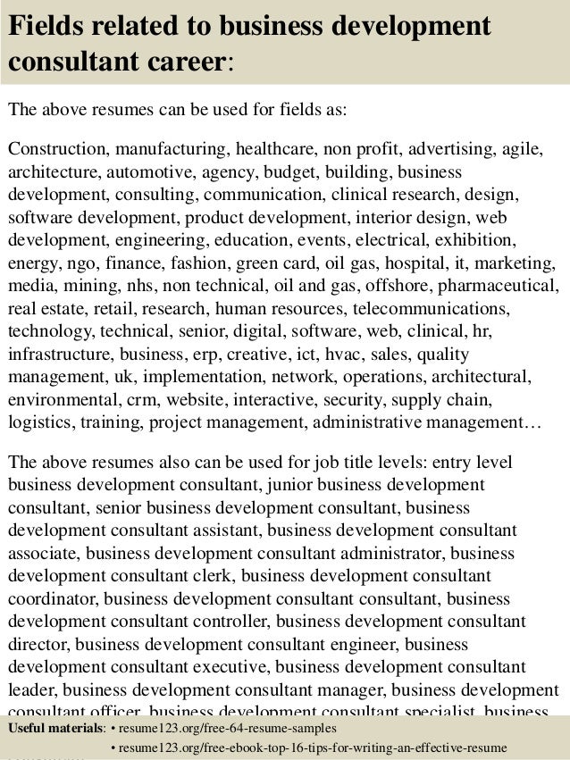 top 8 business development consultant resume samples business development consultant resumes