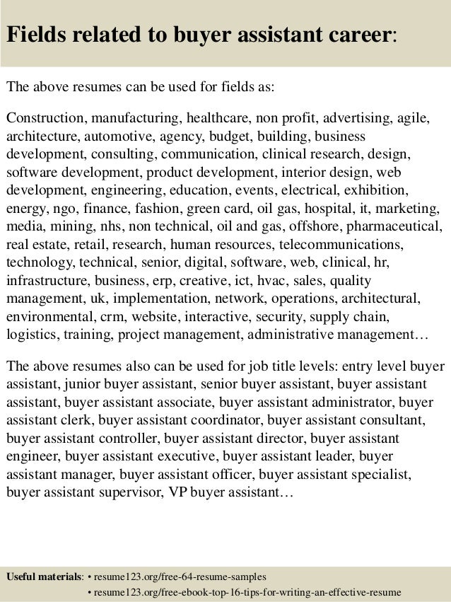 media buyer resume samples