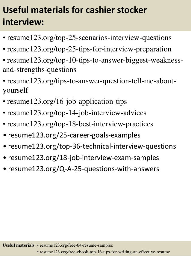 stocker resumes
