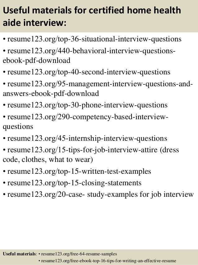 hha resume