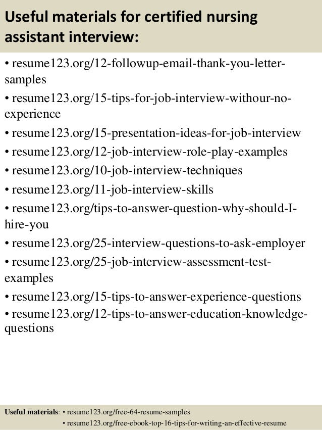 resume sample for cna