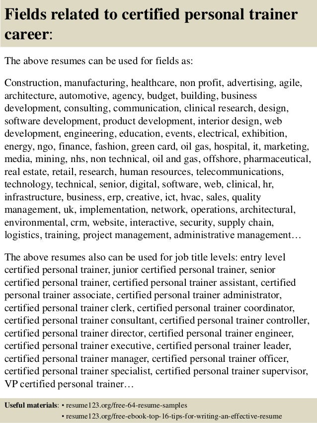 training and development resume samples