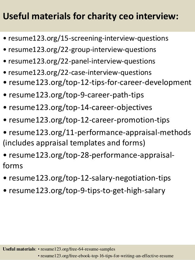 Top ceo resume samples