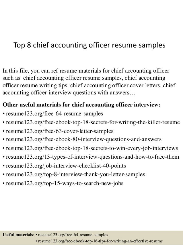 top 8 chief accounting officer resume samples in this file you can ref resume materials - Chief Accounting Officer Resume top 8 chief accounting officer resume samples in this file you can ref resume materials - Chief Accounting Officer Resume