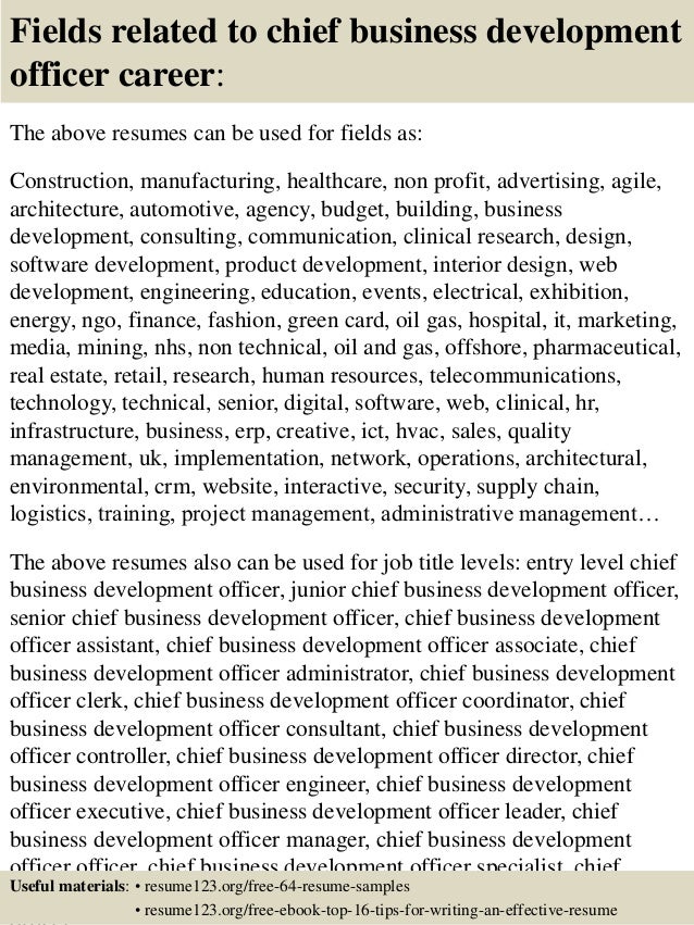 business development resume samples