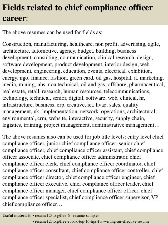 Aml compliance officer resume sample