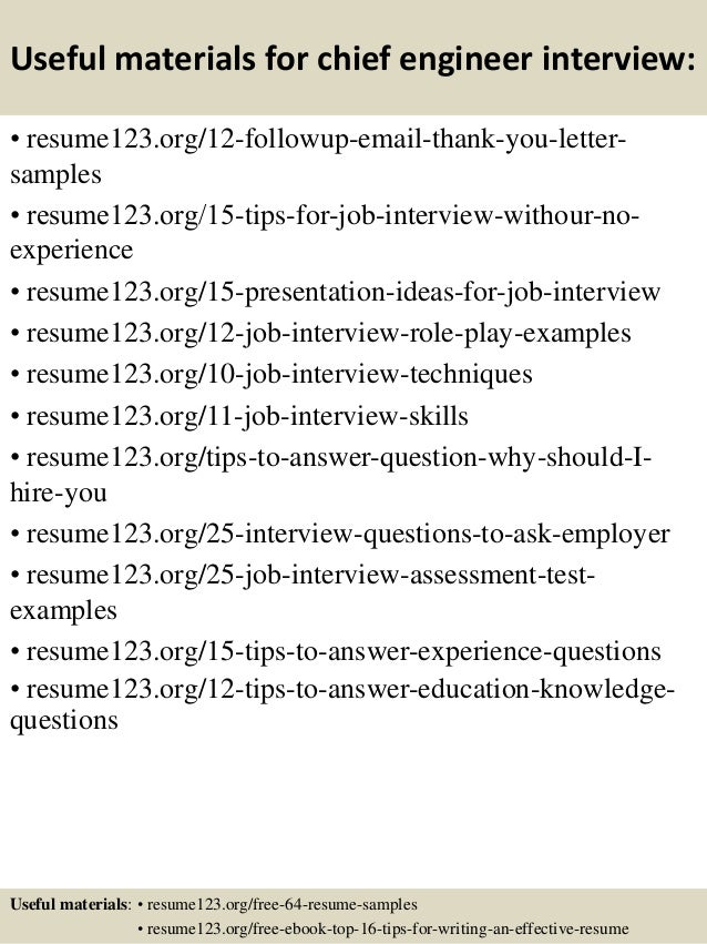 marine engineer resumes