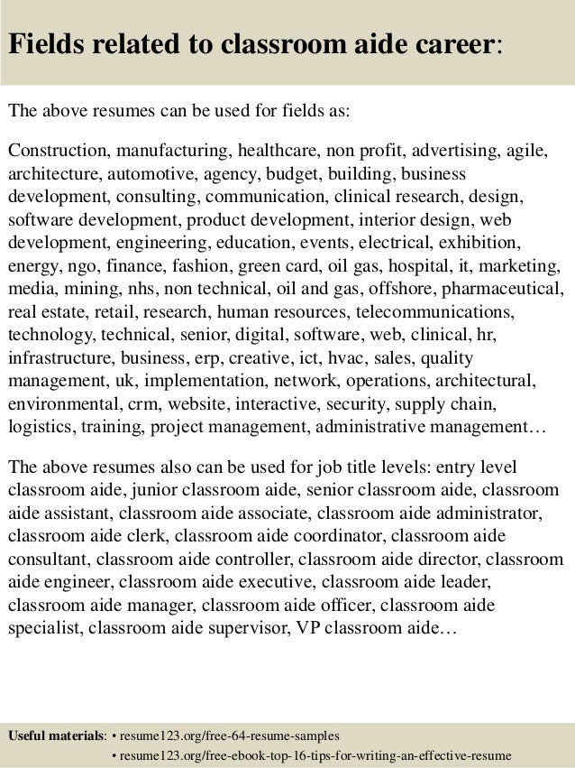office aide resumes