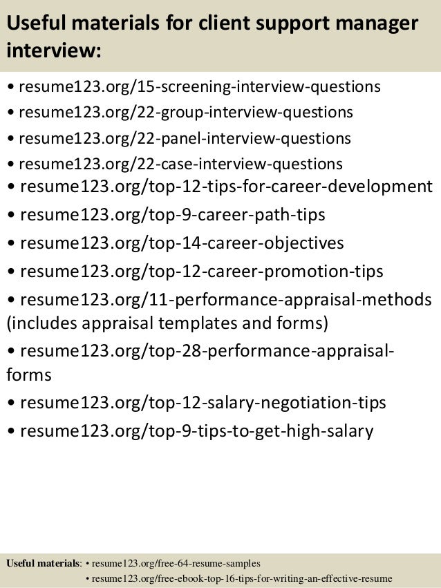 product support manager resume