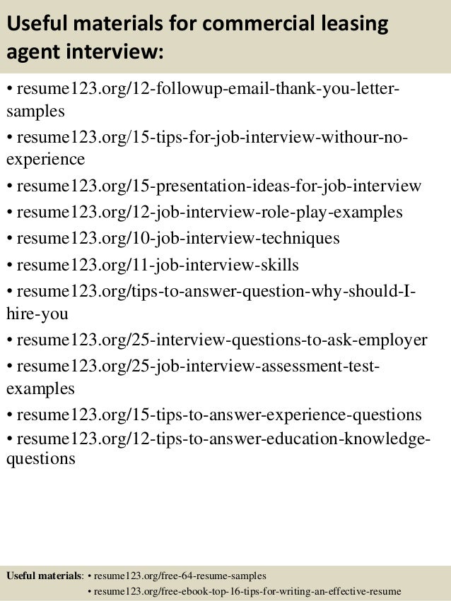 leasing consultant resume samples