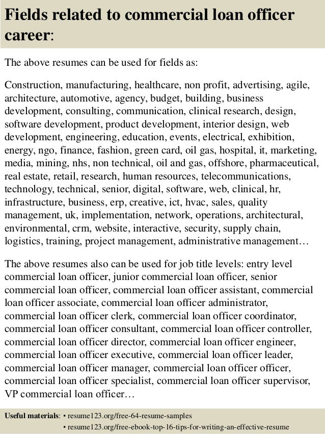 loan officer resumes