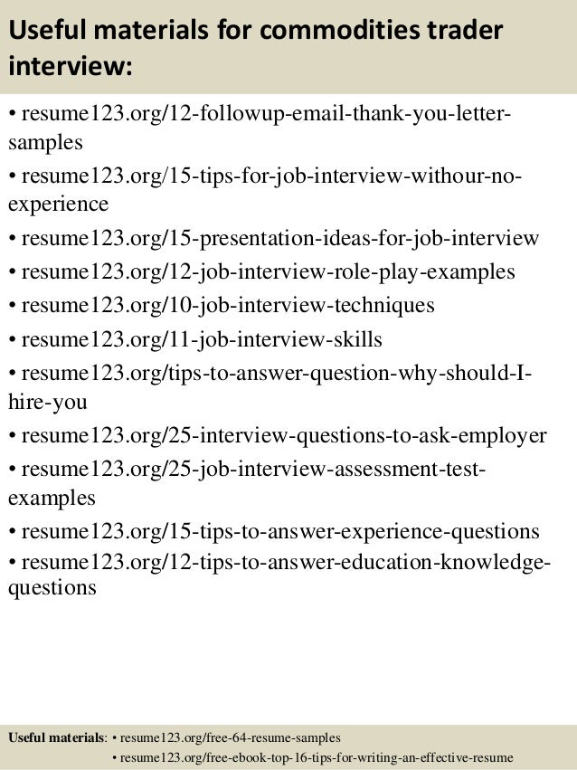 stock broker resume