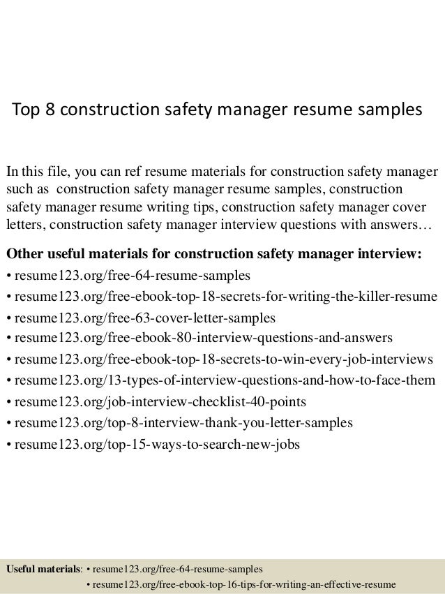 top 8 construction safety