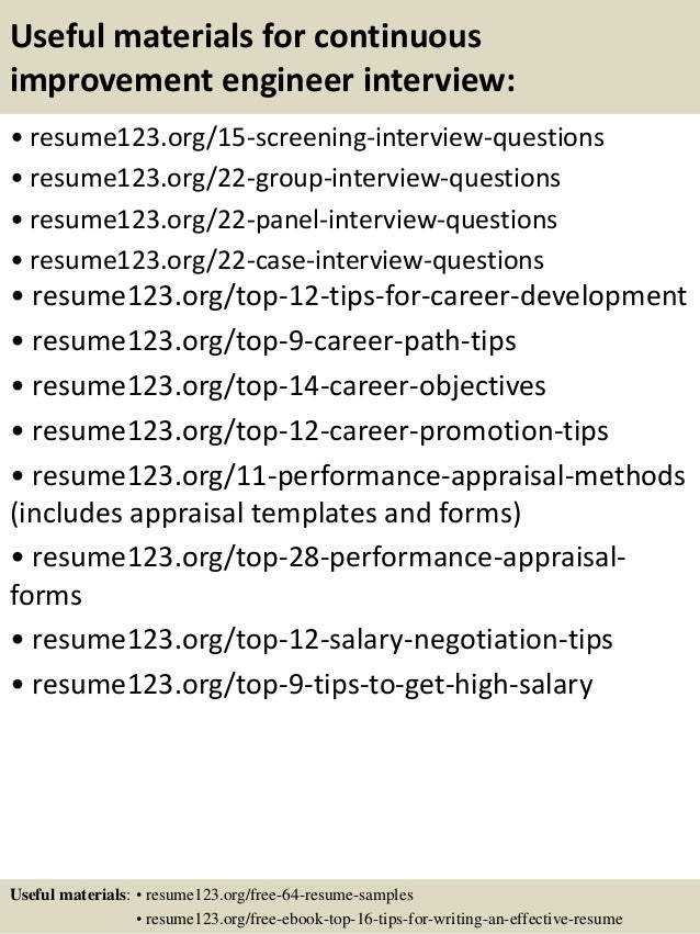 continuous improvement specialist resume project manager resume indeed