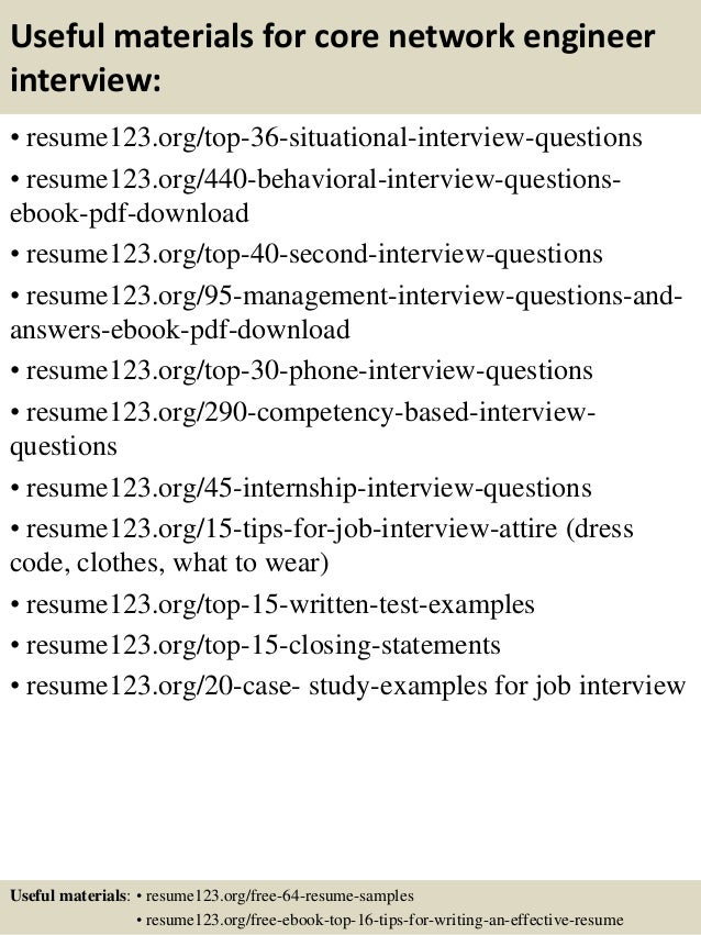 network engineer resume samples