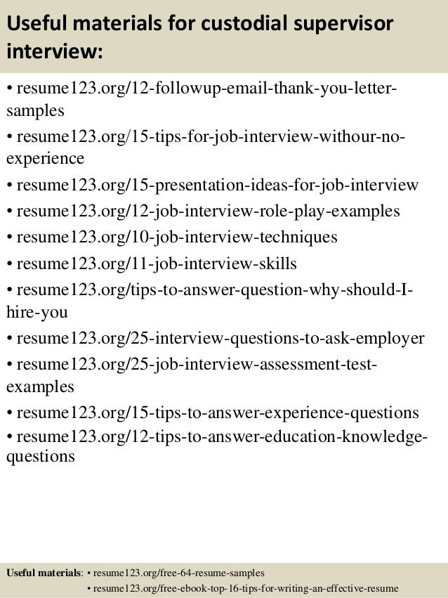 housekeeping supervisor resume sample